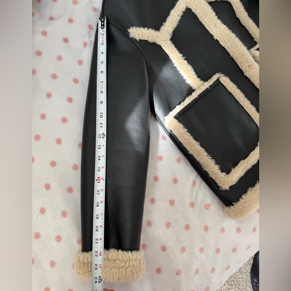 NWOT Mango Shearling-lined fur-effect coat - size M - Picture 10 of 12